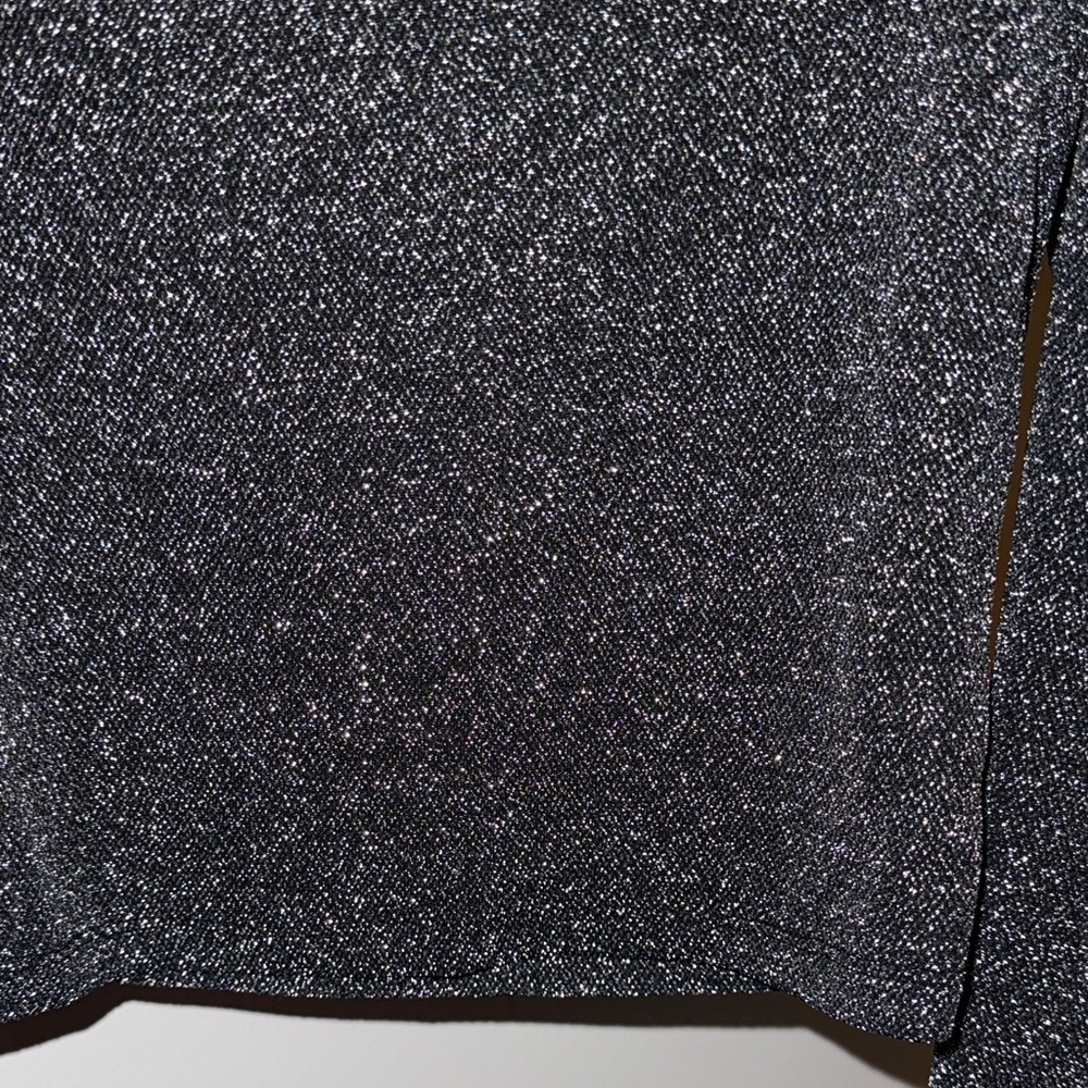 Divided Black Sparkle Blouse - Picture 2 of 4